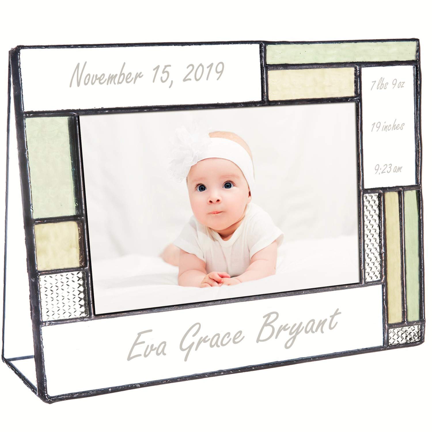 Personalized Baby Picture Frame 4x6 - Nursery Decor for Newborn Gift | Home & Baby Shower