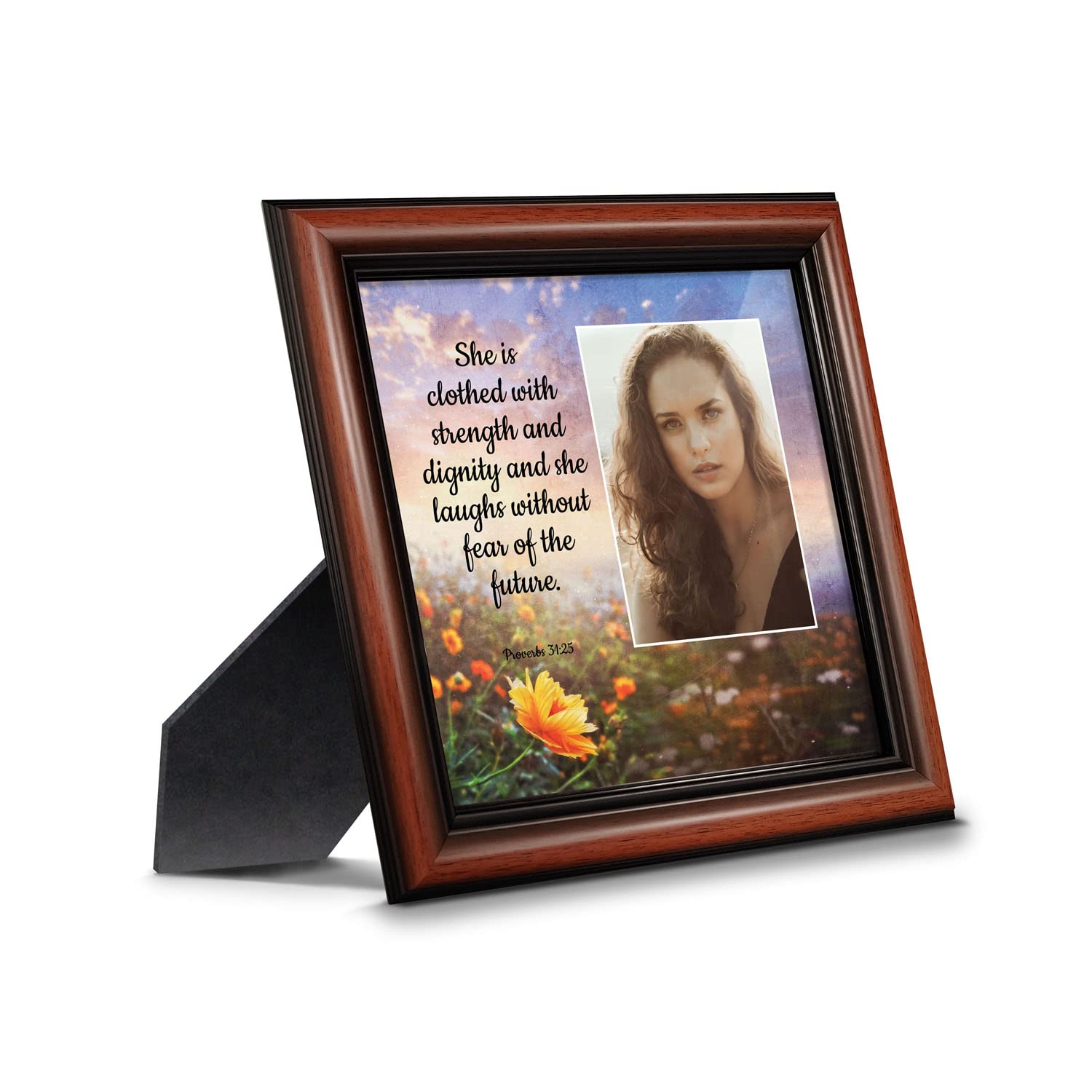 Christian Wall Art Decor - Proverbs 31 Woman Bible Verse Sign - Inspirational Spiritual Gifts for Women & Teen Girls - Crossroads Home Décor 6428W - Perfect for Bedroom, Office & Faith-Based Room Decor