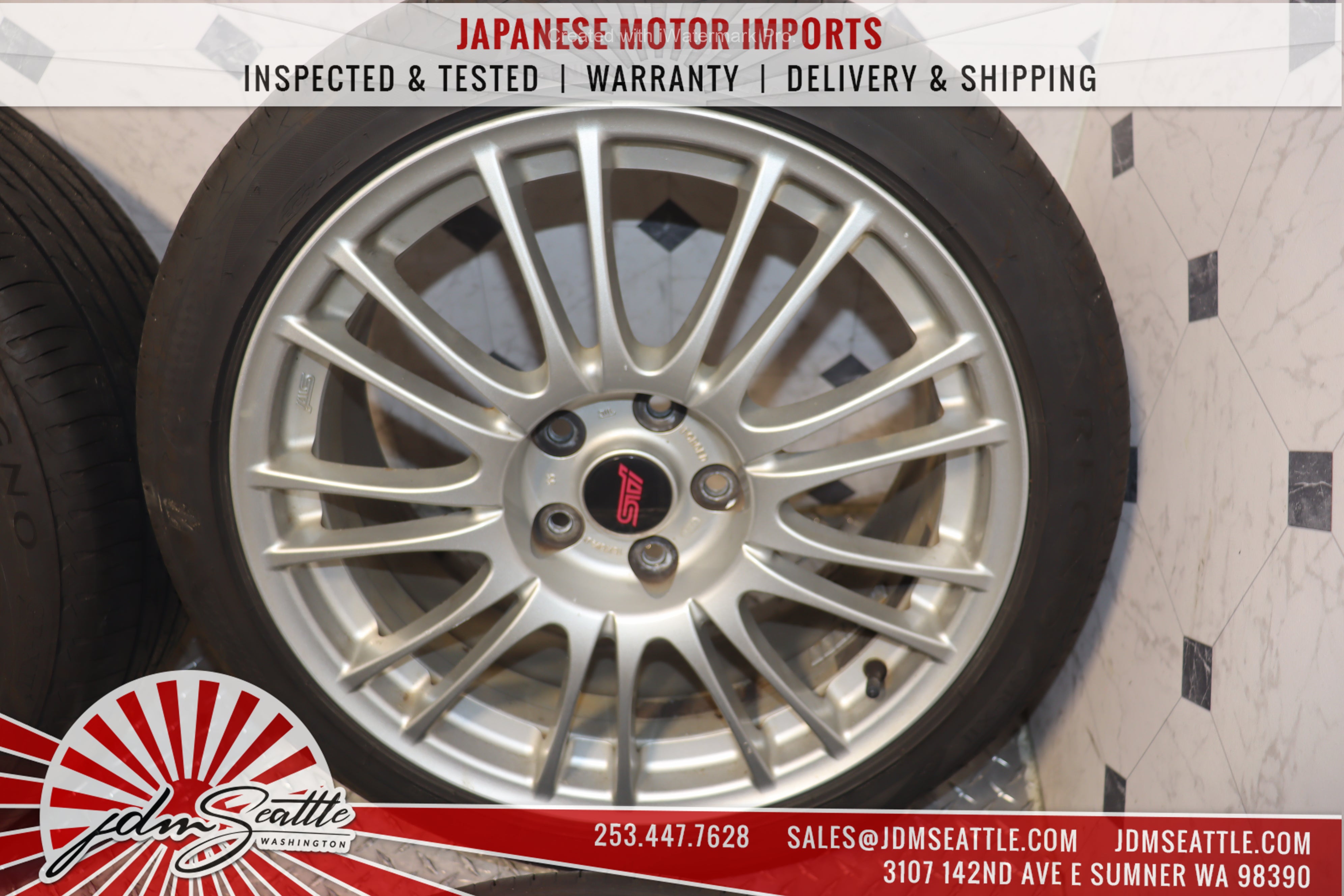 2008-2014 Subaru Impreza WRX STI GRB GVF V10 OEM BBS STI Wheels - Set of 4 JDM Alloy Rims for Performance & Style - Perfect for Racing, Drifting & Street Upgrades