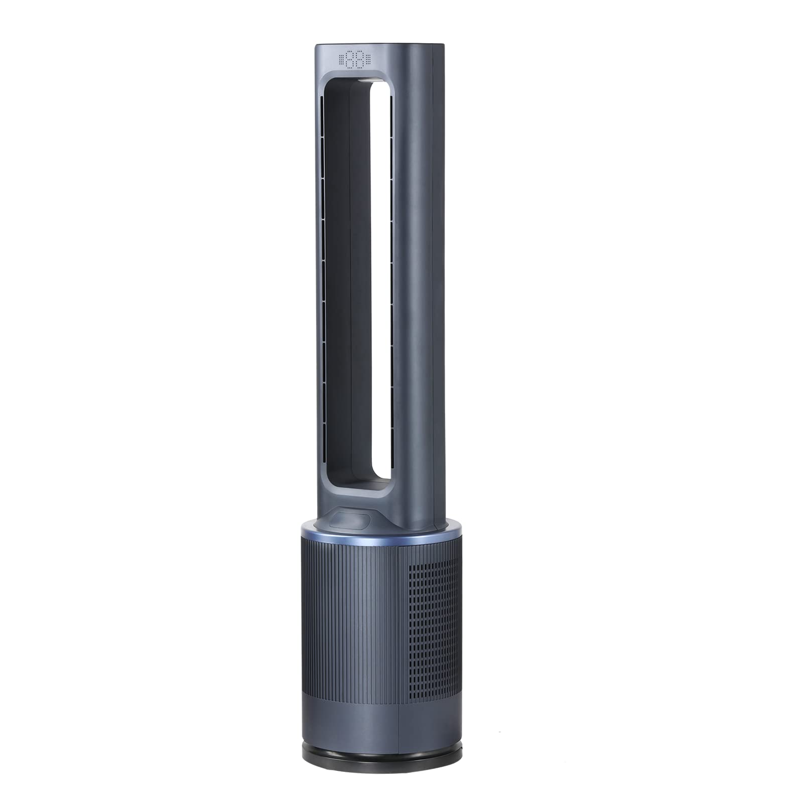 Simple Deluxe 42-Inch Bladeless Tower Fan - 12 Speed Settings, 15-Hour Timer, Ultra Quiet Operation, Modern Blue Design for Home & Office Cooling | Perfect for Bedroom, Living Room & Workspace