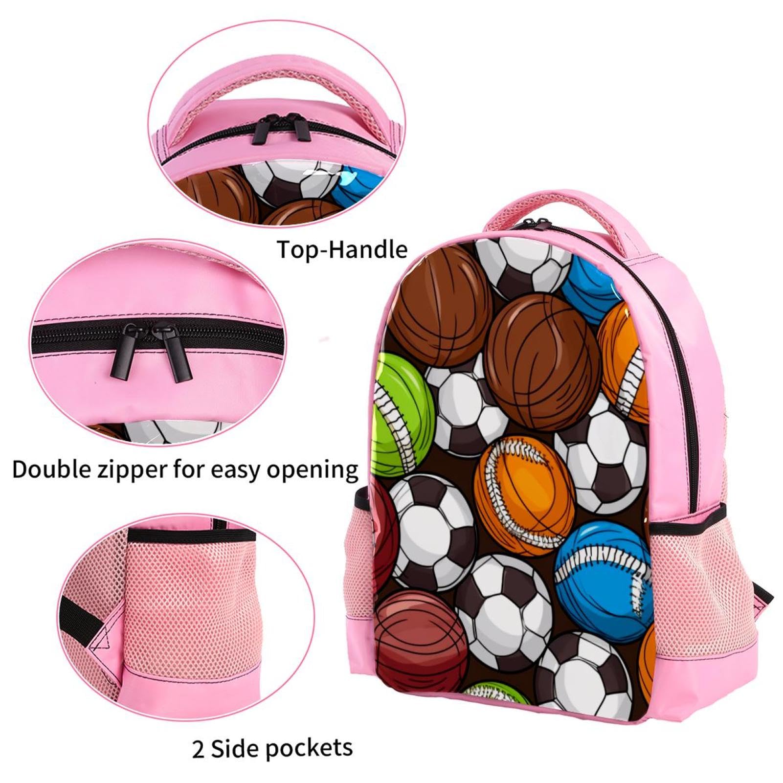 **Durable Travel Backpack for Men & Women - Lightweight Sports Backpack for Basketball, Football, Volleyball - Perfect for Gym, Hiking & Outdoor Adventures**