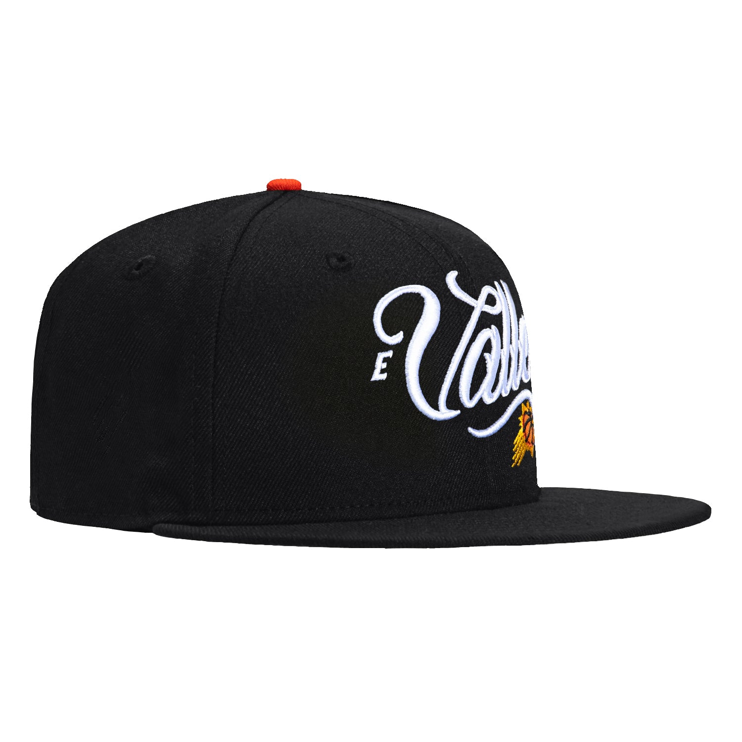 New Era 59Fifty Phoenix Suns El Valle Snapback Hat - Black NBA Basketball Cap for Men & Women - Perfect for Games, Streetwear & Sun Protection