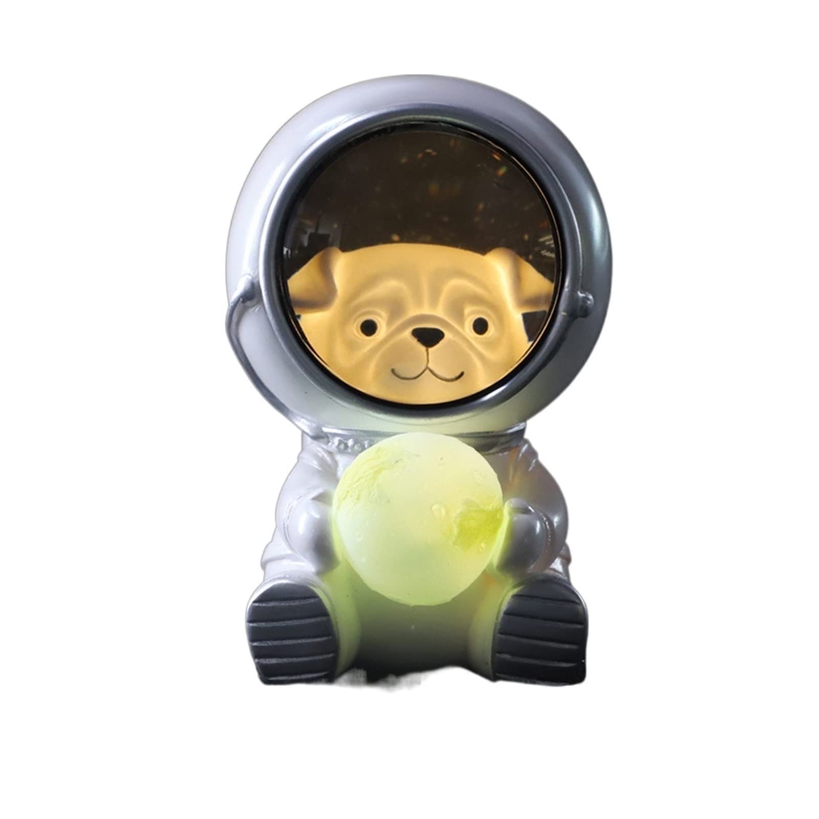 Creative Astronaut Night Light - Cute Pet Spaceman LED Lamp for Kids Room Decor, Home Decoration & Gift Idea | Perfect for Bedroom, Nursery & Playroom (Puppy Design)