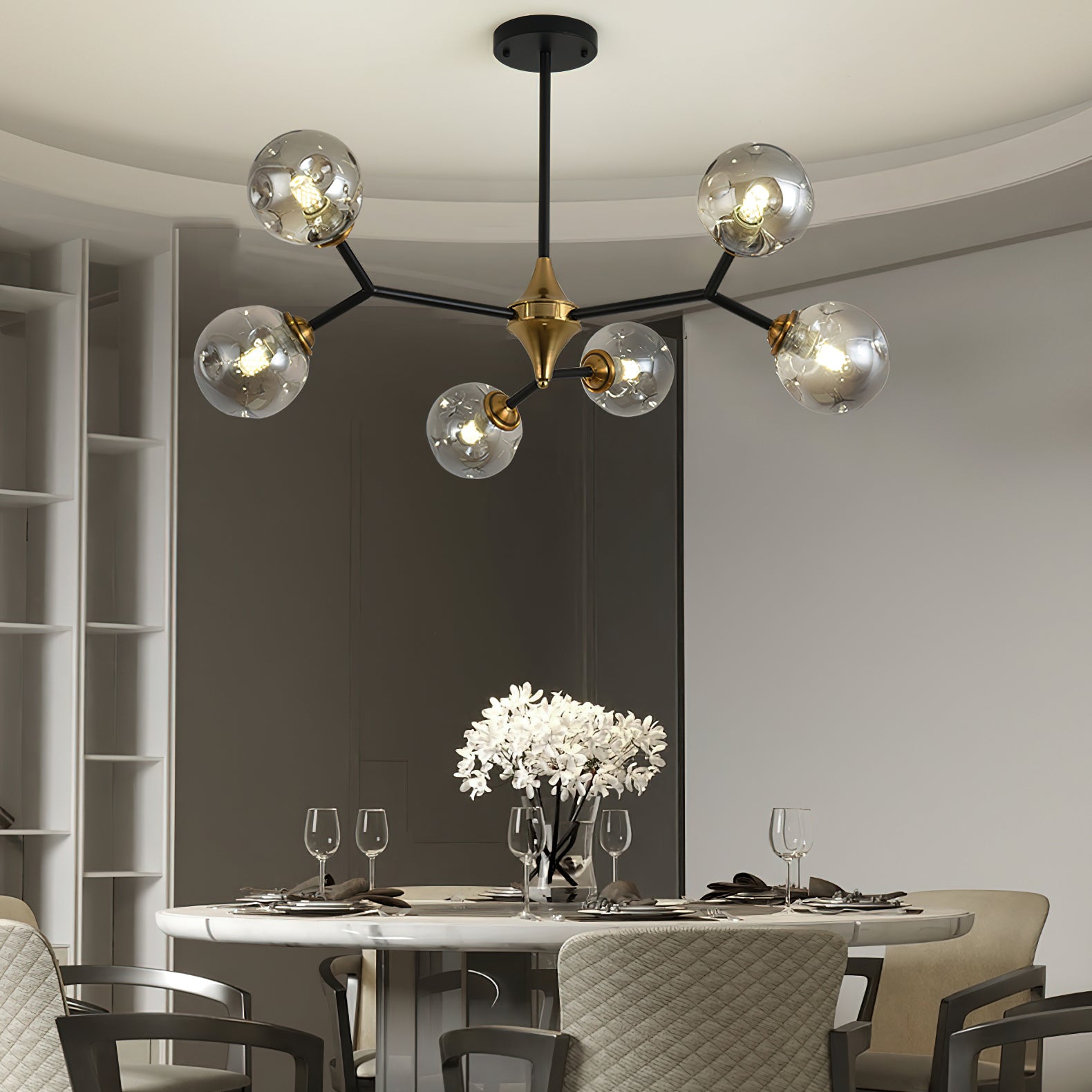 Multi-Eye Magic Ball Chandelier - Modern Crystal Ceiling Light Fixture for Living Room, Bedroom & Dining Room Decor | Perfect for Home, Wedding & Party Lighting