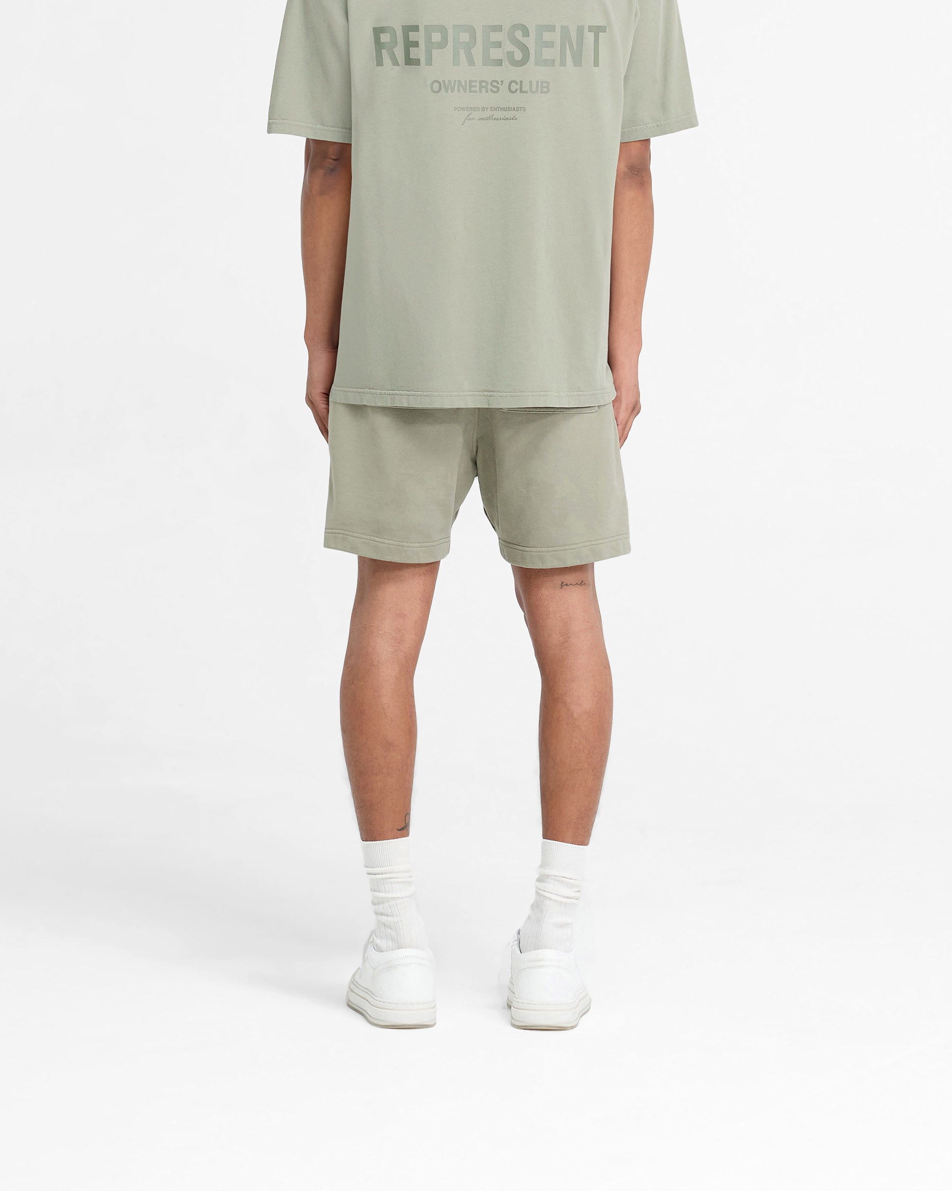 Represent Owners Club Shorts - Pastel Green | Casual Summer Shorts for Men | Perfect for Beach, Gym, and Streetwear Outfits