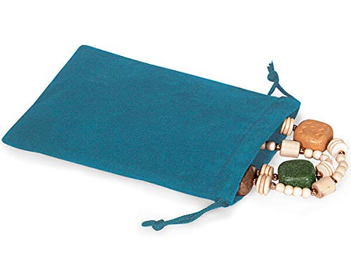 Velvet Jewelry Bags 4x5.5 Inch - Soft Velour Jewelry Pouches with Drawstring Cord (Pack of 200, 100 Bags per Pack) - Perfect for Gift Wrapping, Jewelry Storage & Travel Organizer - WRAPS-95685