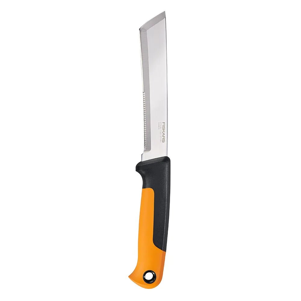 FISKARS FSK340150 Fixed Blade Harvesting Garden Knife - Sharp Stainless Steel Tool for Pruning, Weeding & Harvesting Vegetables, Fruits & Herbs - Perfect for Gardening, Farming & Outdoor Use