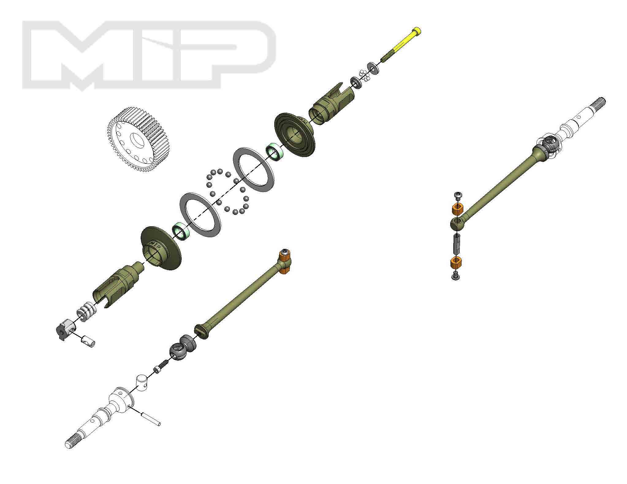 17.5 Drive System B6.1D - High Performance Automotive Drive System for Racing & Off-Road Vehicles