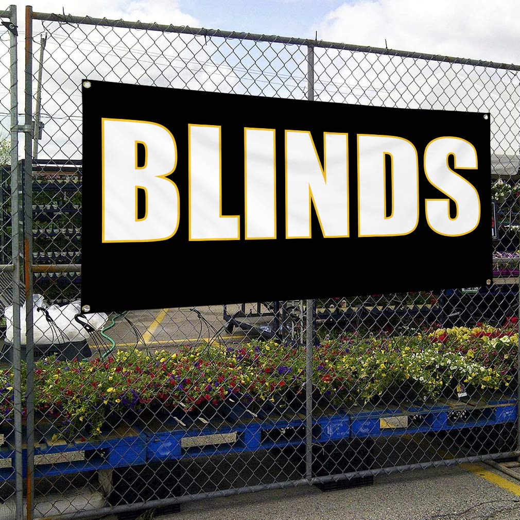 Durable 12x30 Inches Vinyl Banner with 4 Grommets - Weatherproof Outdoor Advertising Sign for Retail, Yard & Industrial Use | Perfect for Business Promotion, Events & Backyard Decor