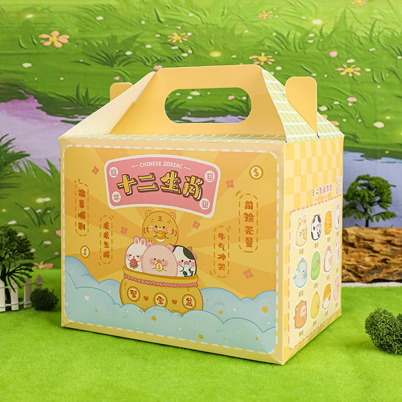 Chinese Zodiac Bean Series 2 Blind Box - 12 Cute Animal Collectible Figures for Kids & Adults - Perfect for Gifts, Party Favors, and Home Decor