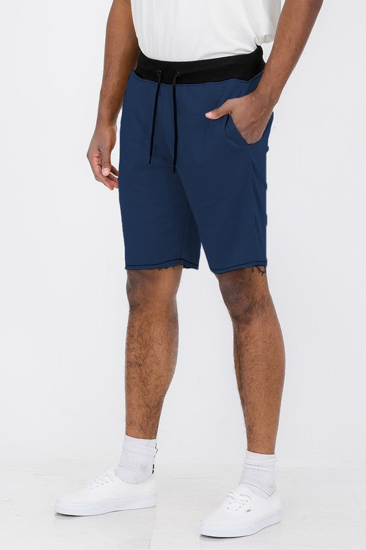 Raw Cut Sweat Shorts for Men & Women - Comfortable Gym Workout Shorts with Breathable Fabric - Perfect for Running, Yoga, and Casual Wear