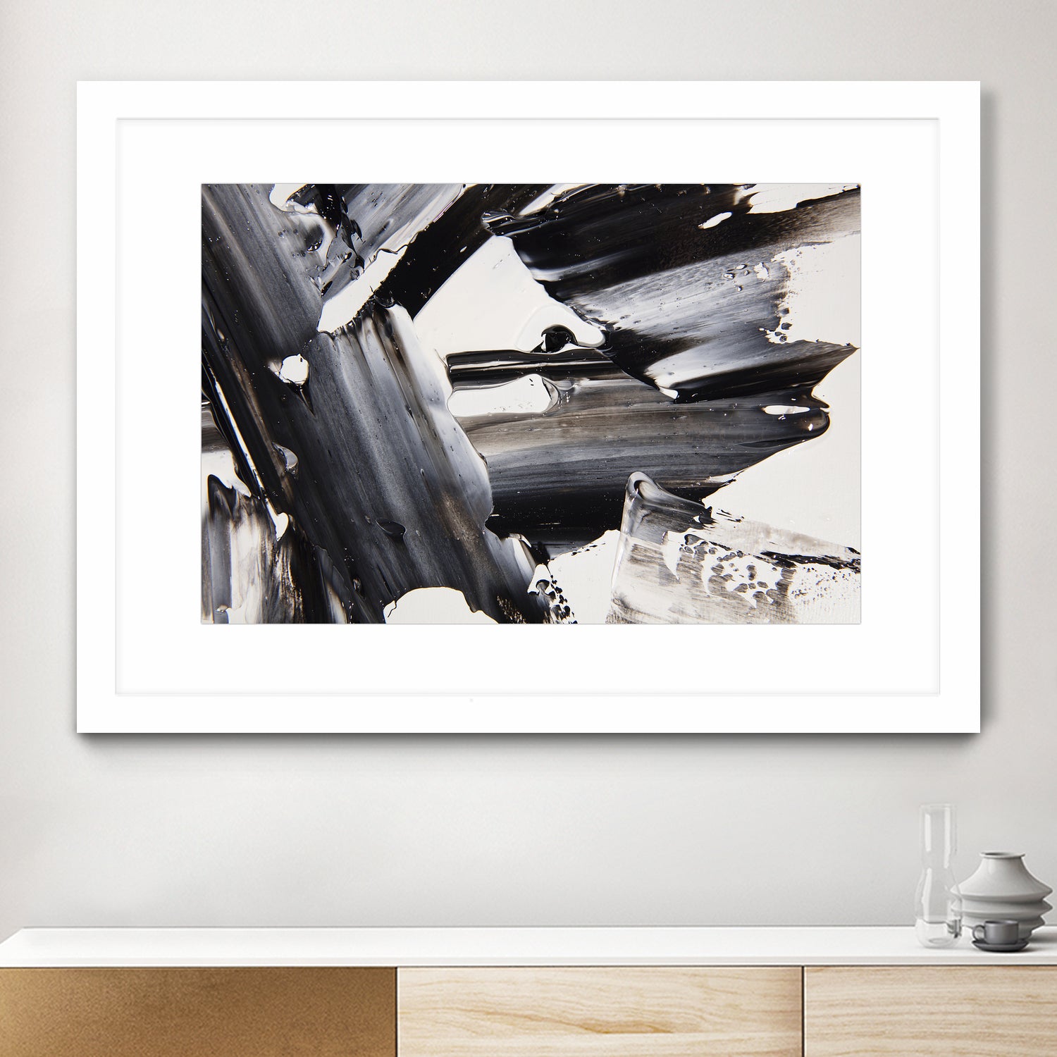 Abstract Painting Composition nAo20 - Modern Wall Art for Home & Office Decor | Perfect for Living Room, Bedroom, or Studio