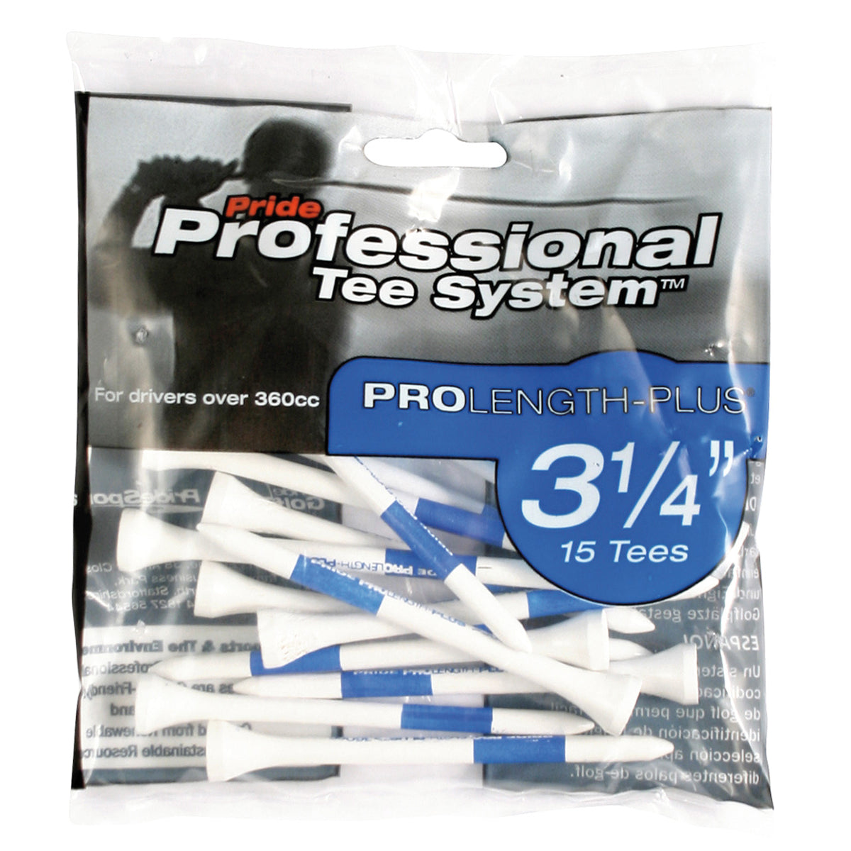 Premium Pride Wooden Golf Tees - 100% Natural Wood, 2.75