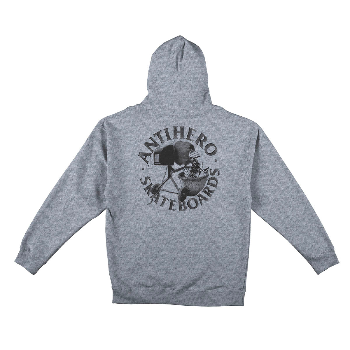 Anti Hero DIY Eagle Hoodie - Heather Grey Pullover Sweatshirt for Men & Women | Streetwear Fashion, Casual Wear, Urban Style