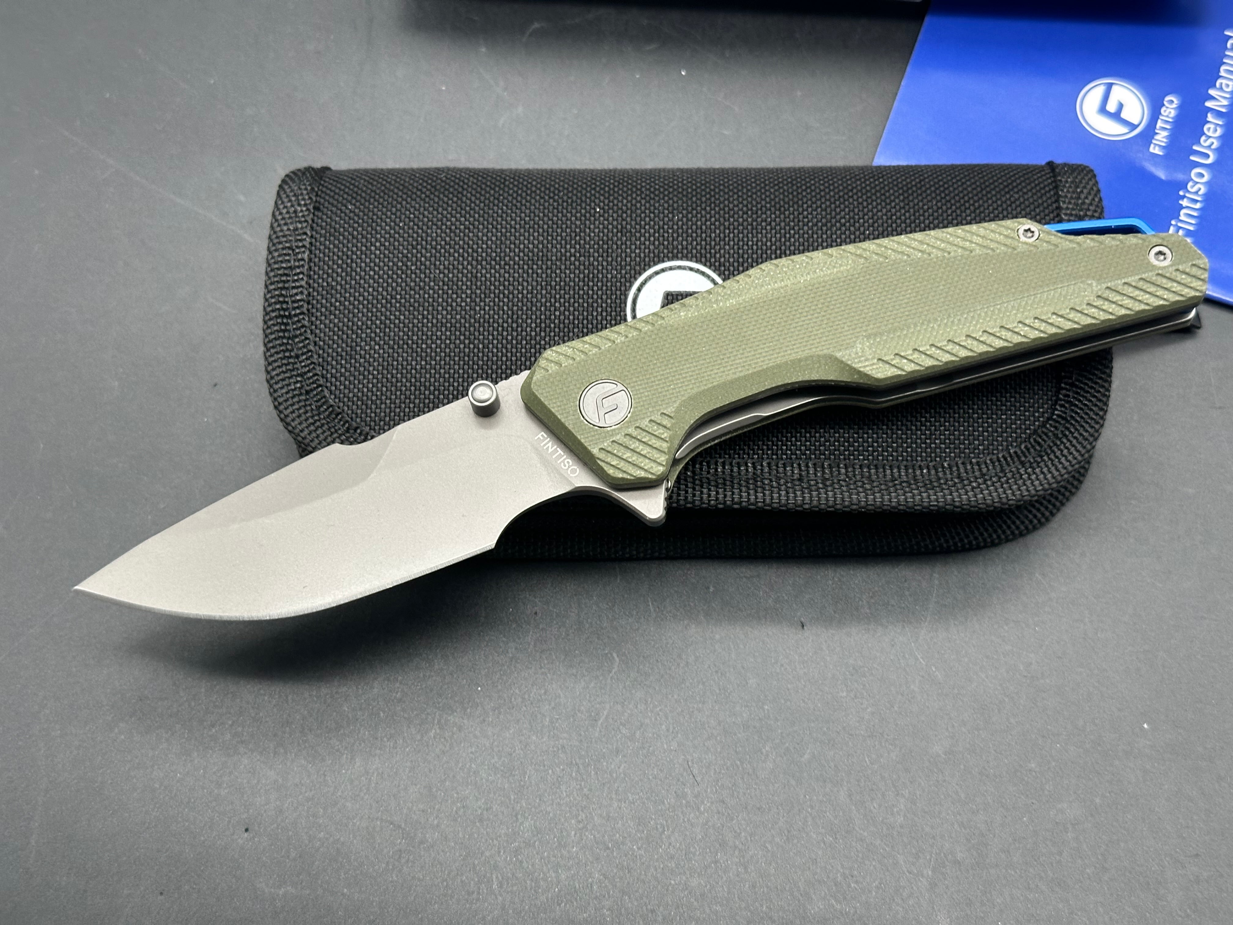 Premium FINTISO Falcon Pocket Knife - 3.26