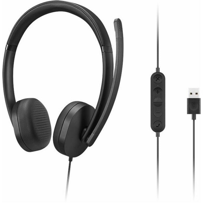 Lenovo G2 Wired USB Stereo Gaming Headset with Noise Cancelling Mic - Perfect for PC Gaming, Online Meetings & Remote Work