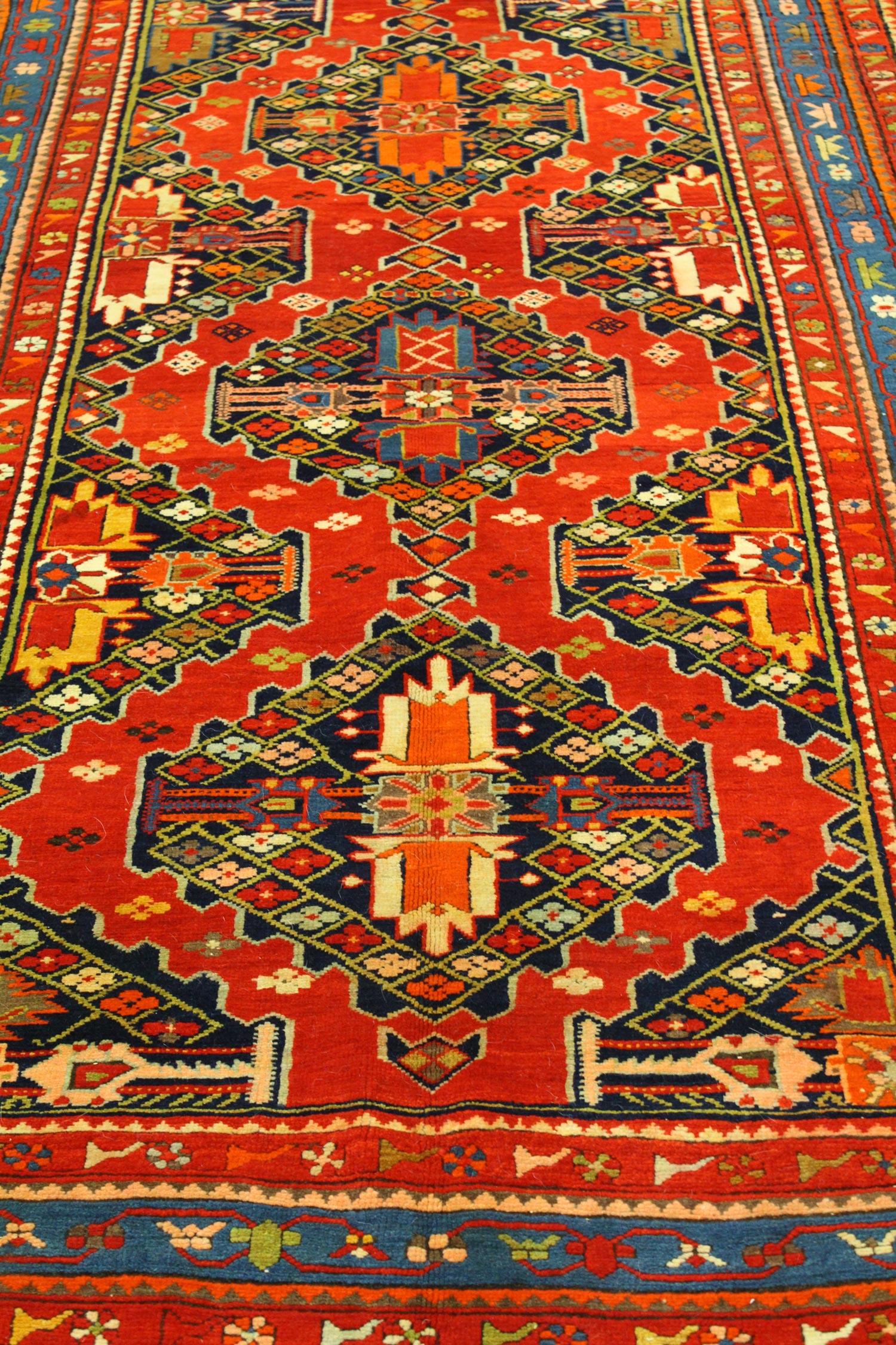 Vintage Karabagh Handwoven Tribal Rug - Authentic J63292 Oriental Carpet for Living Room, Bedroom & Home Decor