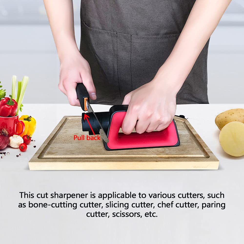 Electric Kitchen Knife Sharpener - Automatic Multifunctional Cutter Grinder for Quick & Precise Sharpening (EU Plug) - Perfect for Home Chefs & Professional Kitchens