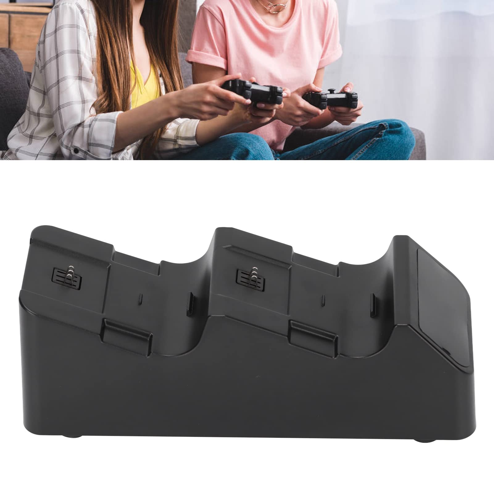 Xbox Controller Charger Station with 2 Rechargeable Battery Packs - Dual Charging Dock for Xbox Series X|S & Xbox One Controllers - Fast Charging Gaming Accessory for Home & Tournament Use