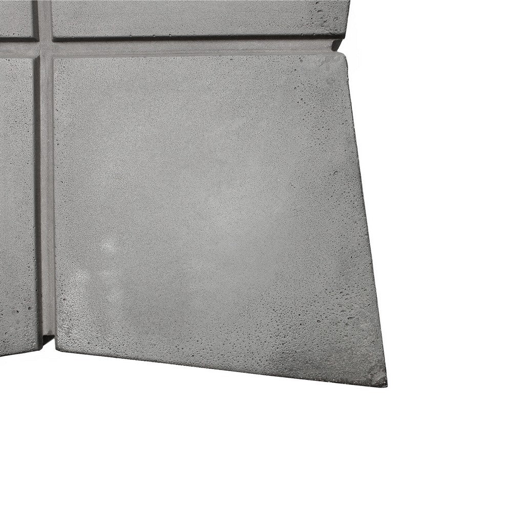 Lyon Beton Modern Bridge Stool - Durable Concrete & Steel Design for Indoor & Outdoor Use - Perfect for Patio, Garden, or Contemporary Home Decor