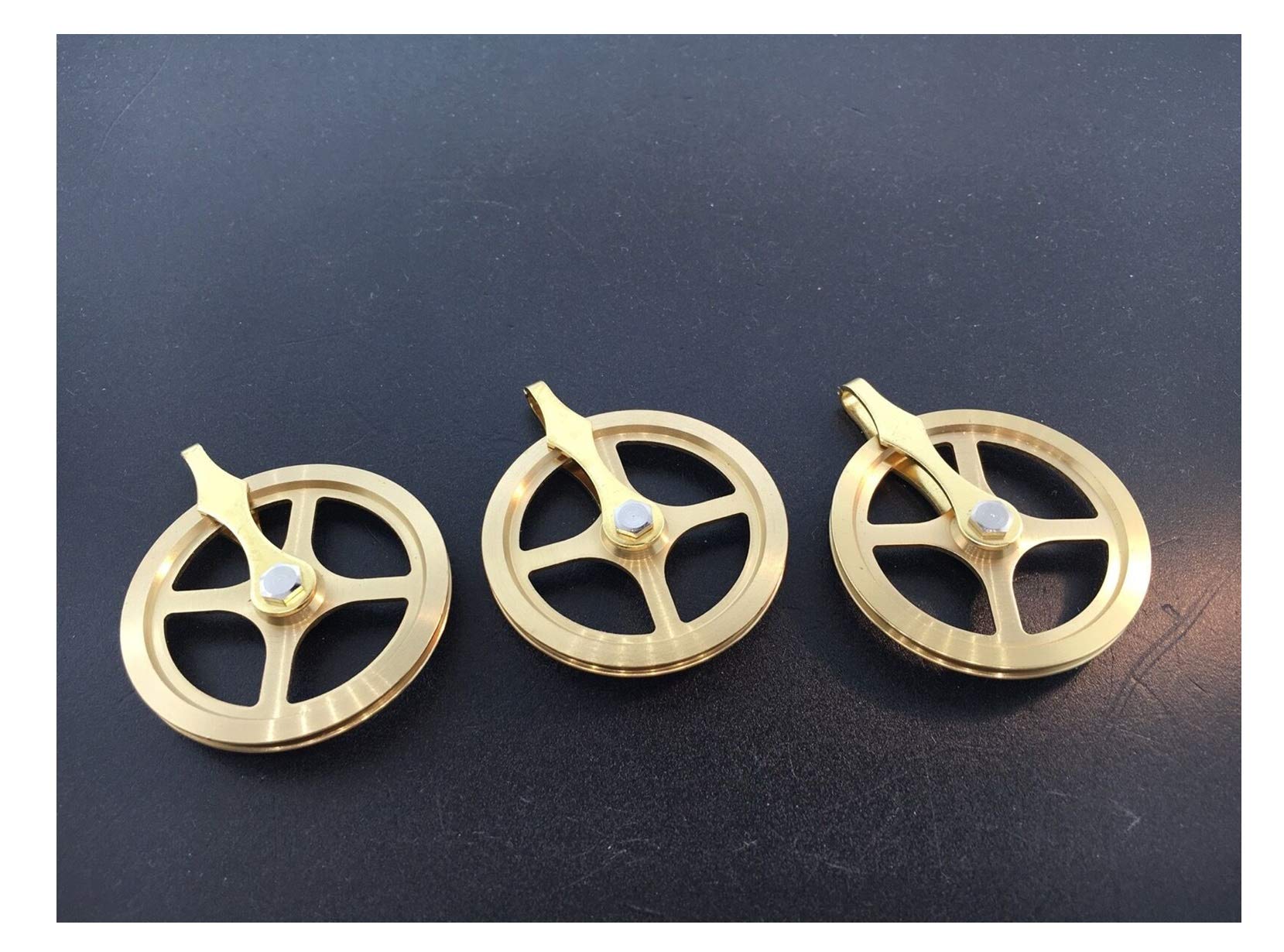German-Made Grandfather Clock Weight Pulley Set of 3 - Premium Replacement Parts for Antique Clocks - Perfect for Home, Office & Vintage Clock Restoration