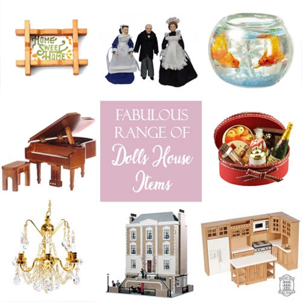 Melody Jane Victorian Miniature Dollhouse Accessories - White Wrought Iron Bird Cage for Dolls & Pet Birds | Perfect for Dollhouse Decor, Pet Play, and Collectible Displays