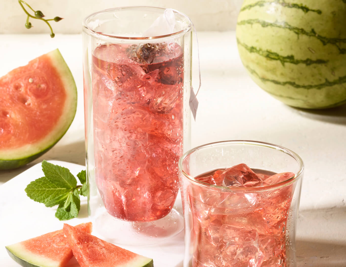 Refreshing Cold Brew Watermelon Mint Tea Bags - Iced Tea for Summer, Hydration & Relaxation - Perfect for Hot Days, Picnics & Office Breaks