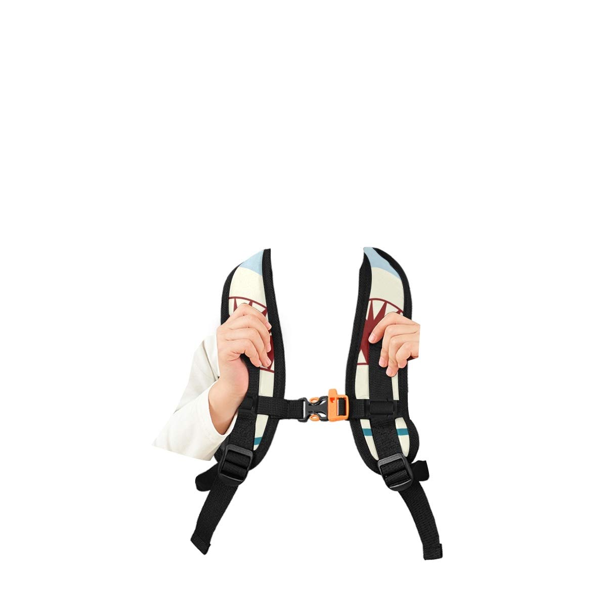 **Shark Tooth Jaws Kids Backpack for Boys & Girls Ages 3-7 - Durable & Lightweight School Bag for Preschool, Daycare & Outdoor Adventures**