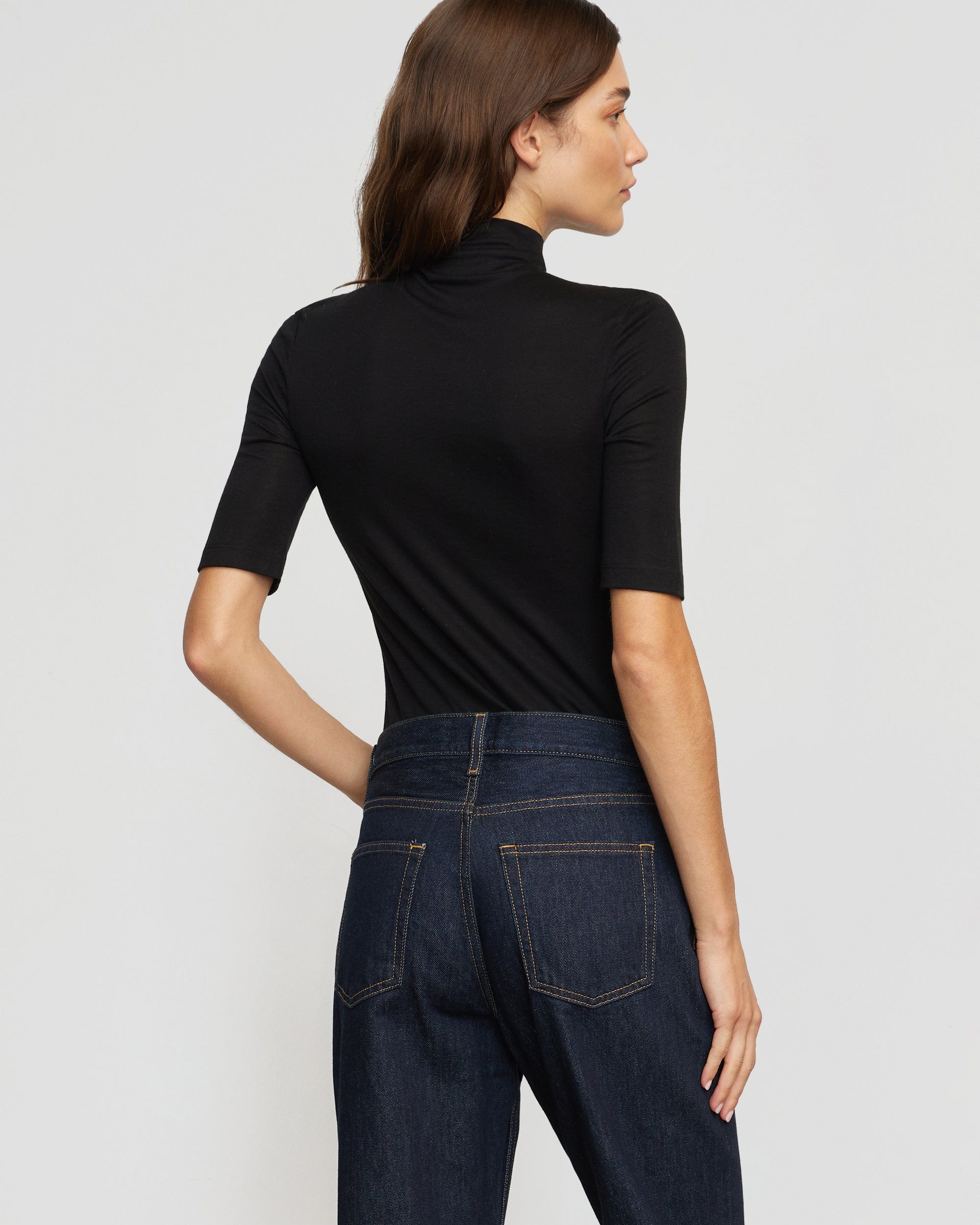 Gina Tencel Wool Semi-Sheer T-Shirt for Women | Soft Breathable Blouse | Perfect for Office Wear & Casual Outfits