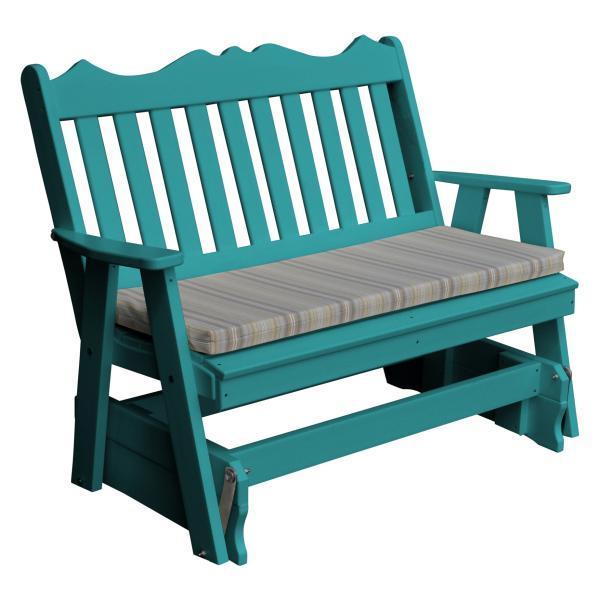 A & L Furniture Poly Royal English Glider - Premium Comfort Gliding Chair for Nursery, Living Room & Relaxation - Soft Cushioned Rocking Chair with Smooth Motion - Perfect for Breastfeeding, Reading & Lounging