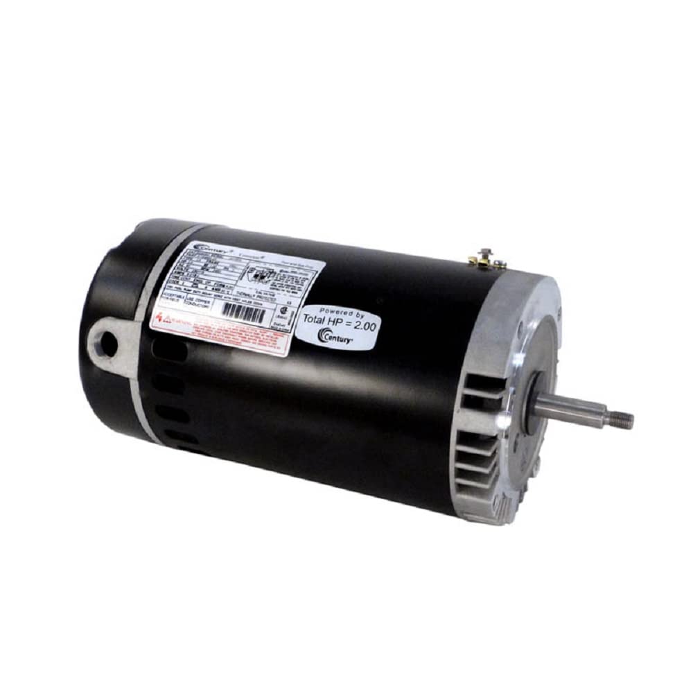 AO Smith Century Electric PSC Motor - 2HP, 3450 RPM, 230/115V, C-Face Flange - Up-Rated Single-Speed Switchless Motor for HVAC, Pumps & Industrial Equipment