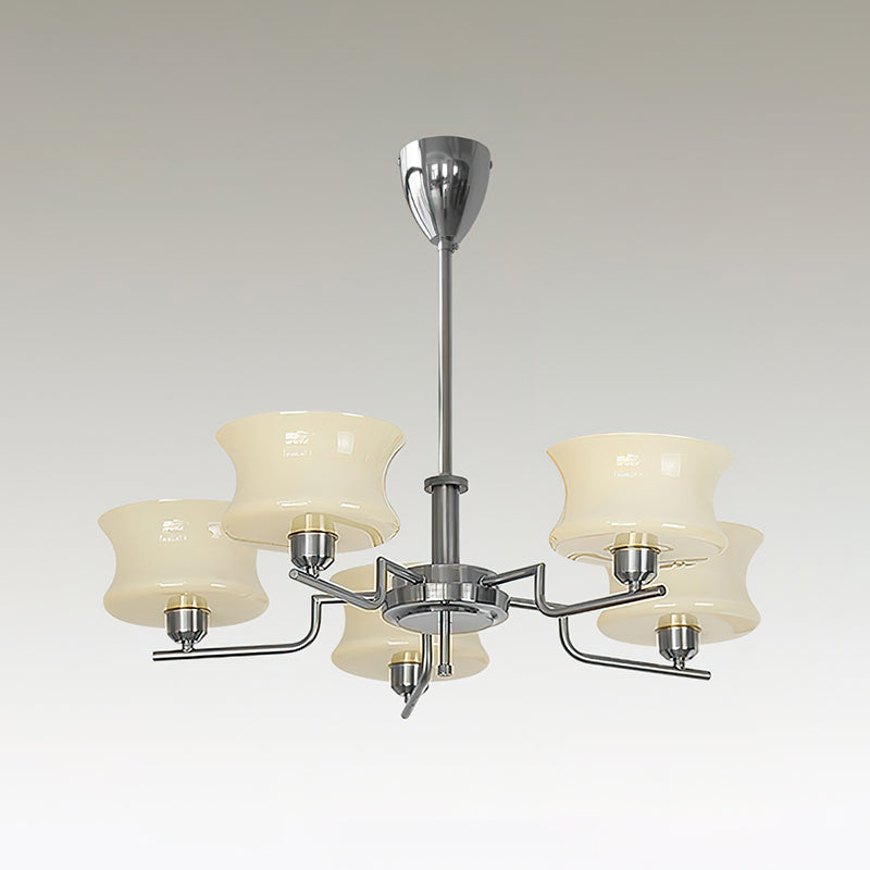Elegant Blue Crystal Chandelier - Modern Ceiling Light Fixture for Dining Room, Bedroom & Living Room Decor | Energy Efficient LED Lighting for Home & Office