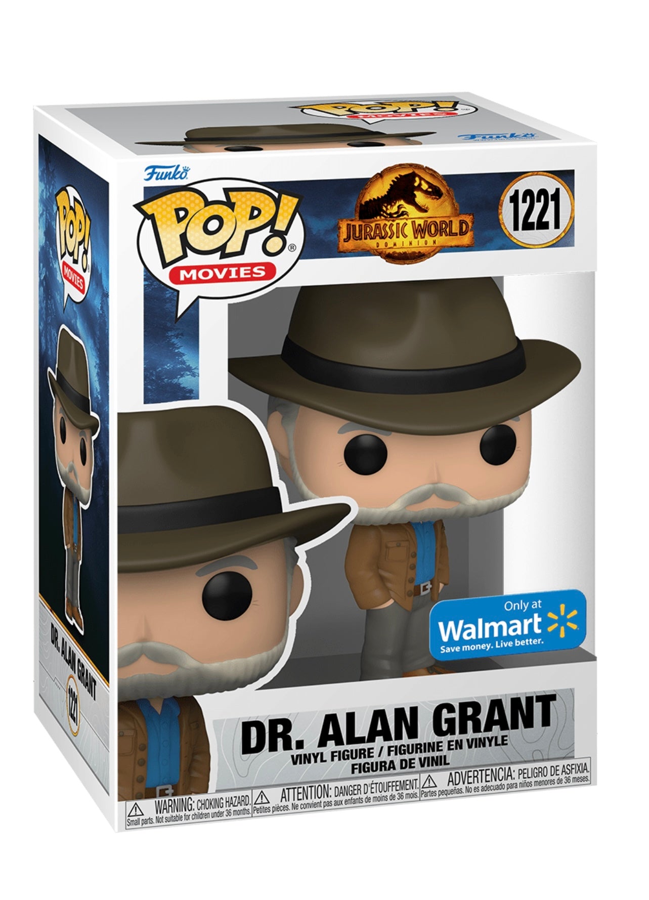 Jurassic World Dominion Dr. Alan Grant Pop! Vinyl Collectible Figure - Funko Pop! Movie Character Toy for Display & Gifts