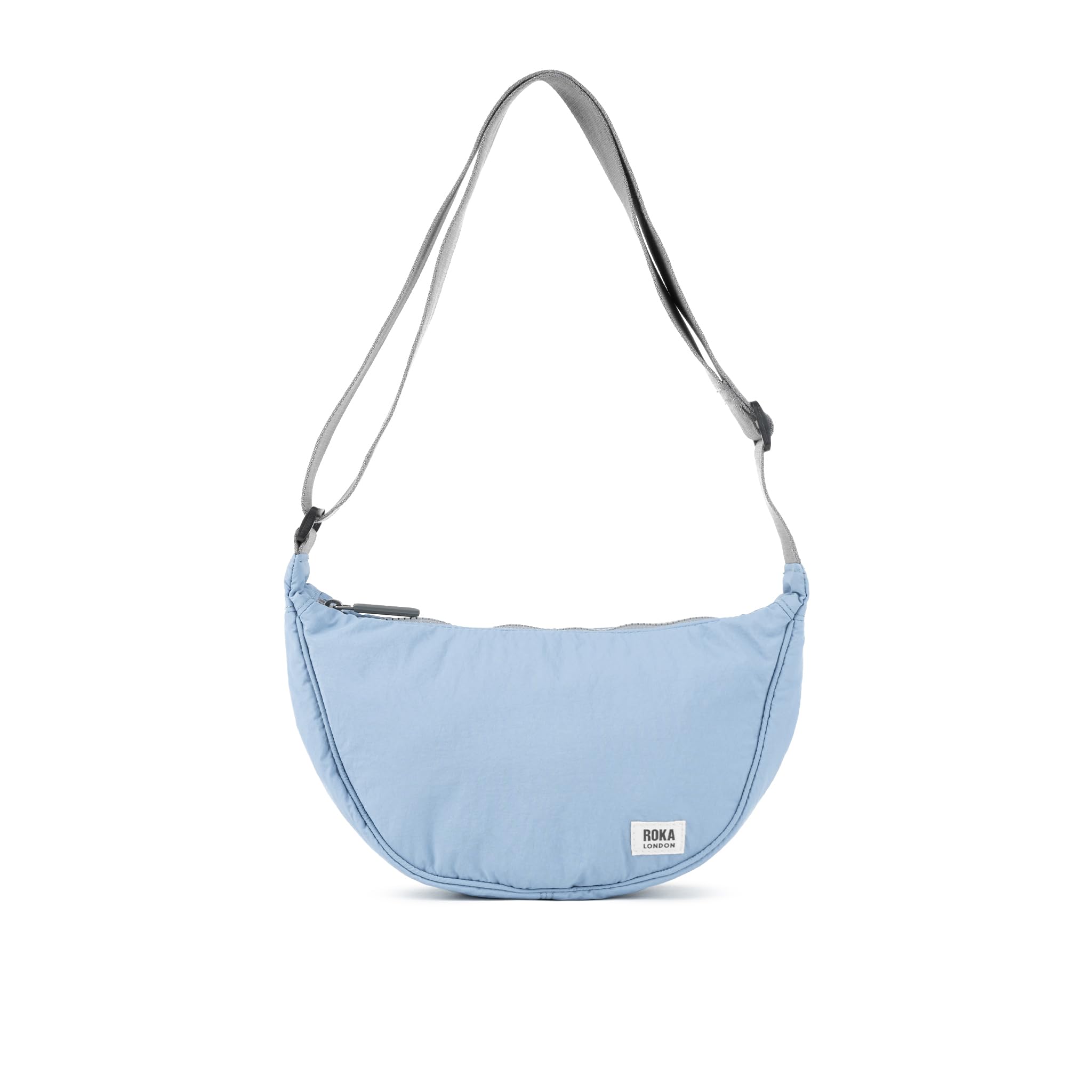 Roka London Farringdon Recycled Taslon Crossbody Bag - Eco-Friendly Vegan Leather Purse for Women, Travel & Everyday Use