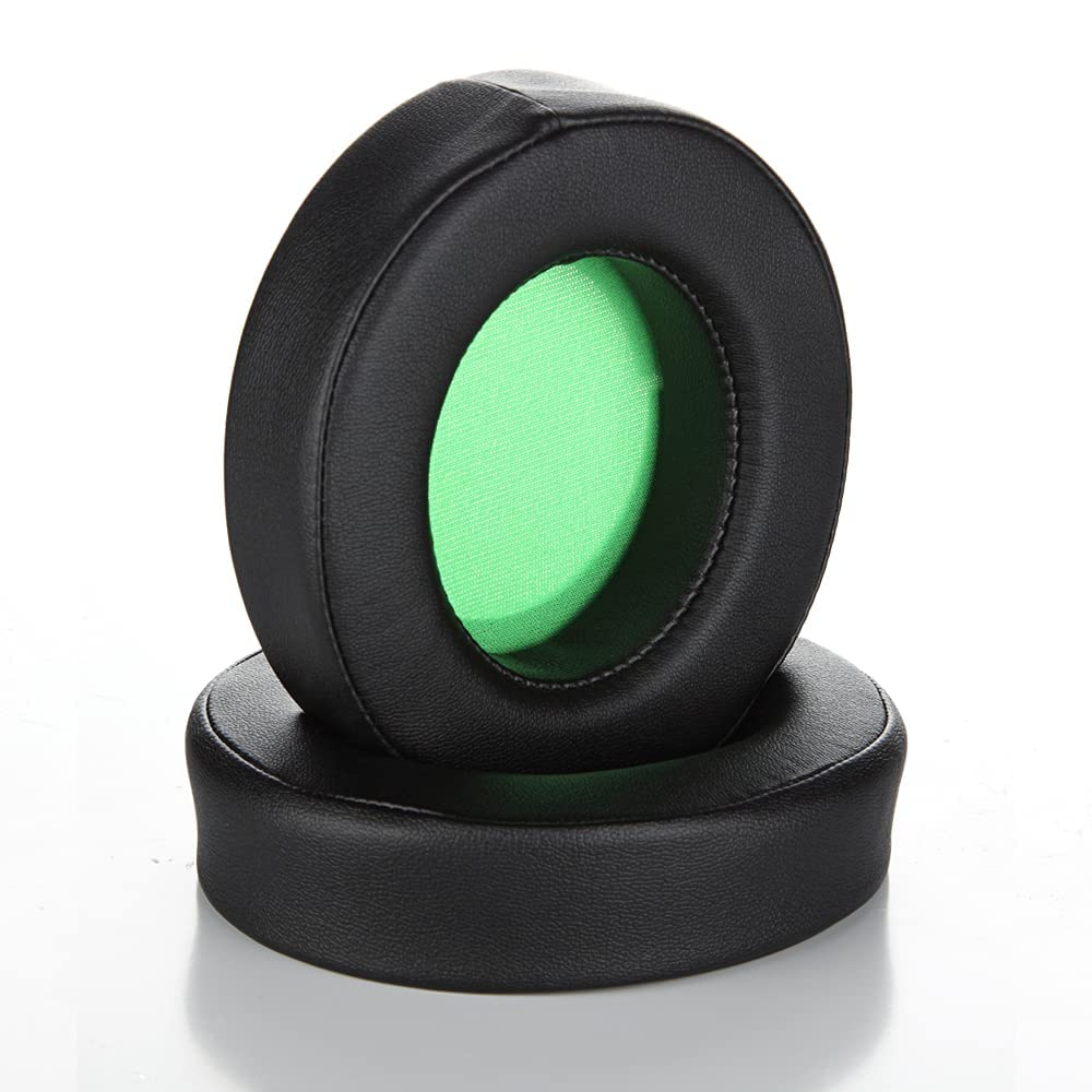 Razer Kraken Pro V2 Replacement Ear Pads - Oval Green Memory Foam Cushions for Razer Kraken Pro 7.1 V2 & Pro V2 Headset - Comfortable Gaming Headphone Earmuffs - Perfect for Long Gaming Sessions & Office Work
