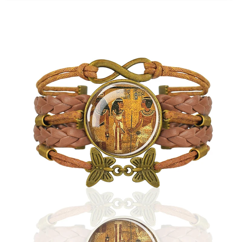 Egyptian Kingdom Bracelet - Handmade Ancient Egyptian Style Jewelry for Women | Perfect for Boho Fashion, Cultural Events & Gift Giving