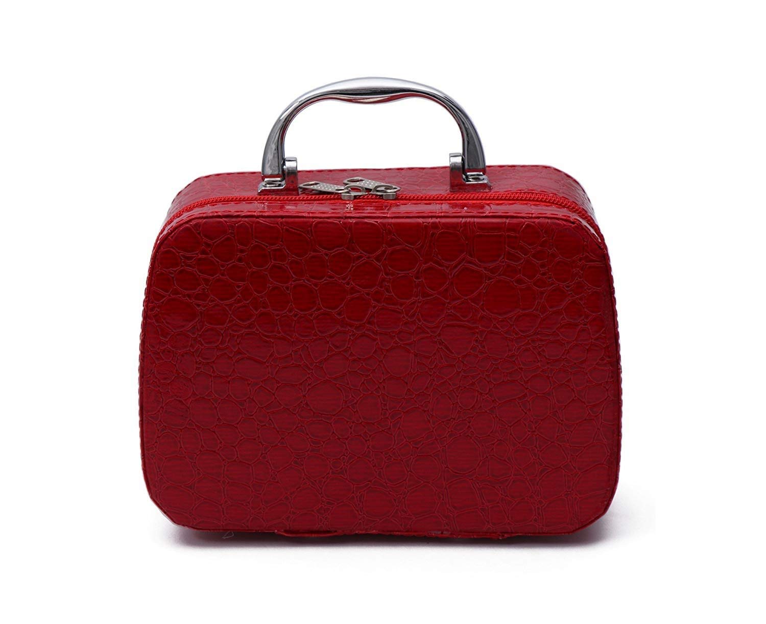 Premium Leather Toiletry Box Organizer with Magnifying Mirror - Travel Cosmetic Case for Makeup & Skincare (Multiple Colors) - Perfect for Home, Travel & Gifts