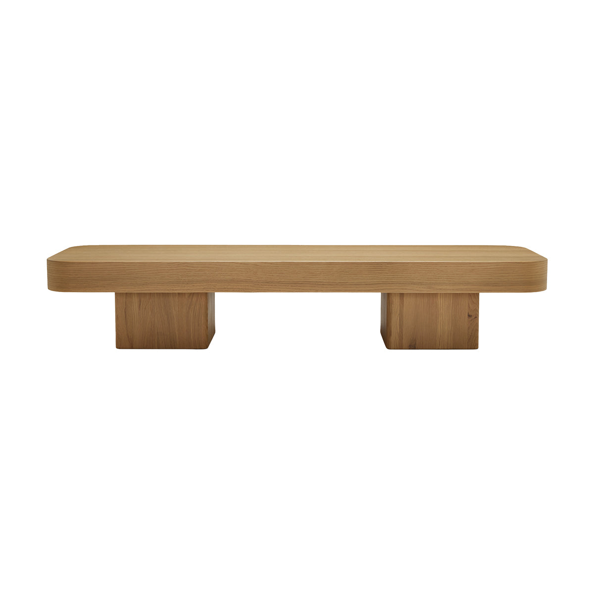 Modern Rectangle Coffee Table - Solid Wood Block Design for Living Room, Lounge & Office - Stylish & Functional Home Decor