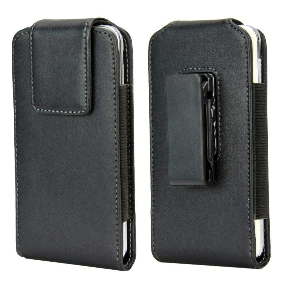 Premium Vertical PU Leather Rotating Swivel Belt Clip Phone Holster Case - Compatible with iPhone 15/14/13/12/11 Pro/X/XS/8/7 & Samsung Galaxy S23/S22/S21/S10e/Note10/J2/J3 - Perfect for Outdoor Activities, Work, Hiking & Hands-Free Convenience