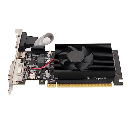 Jectse GT610 2GB 64bit GDDR3 PCIe 1.1 x16 Gaming Graphics Card with HDMI for Desktop PC - Perfect for Esports, Video Editing & 4K Multimedia