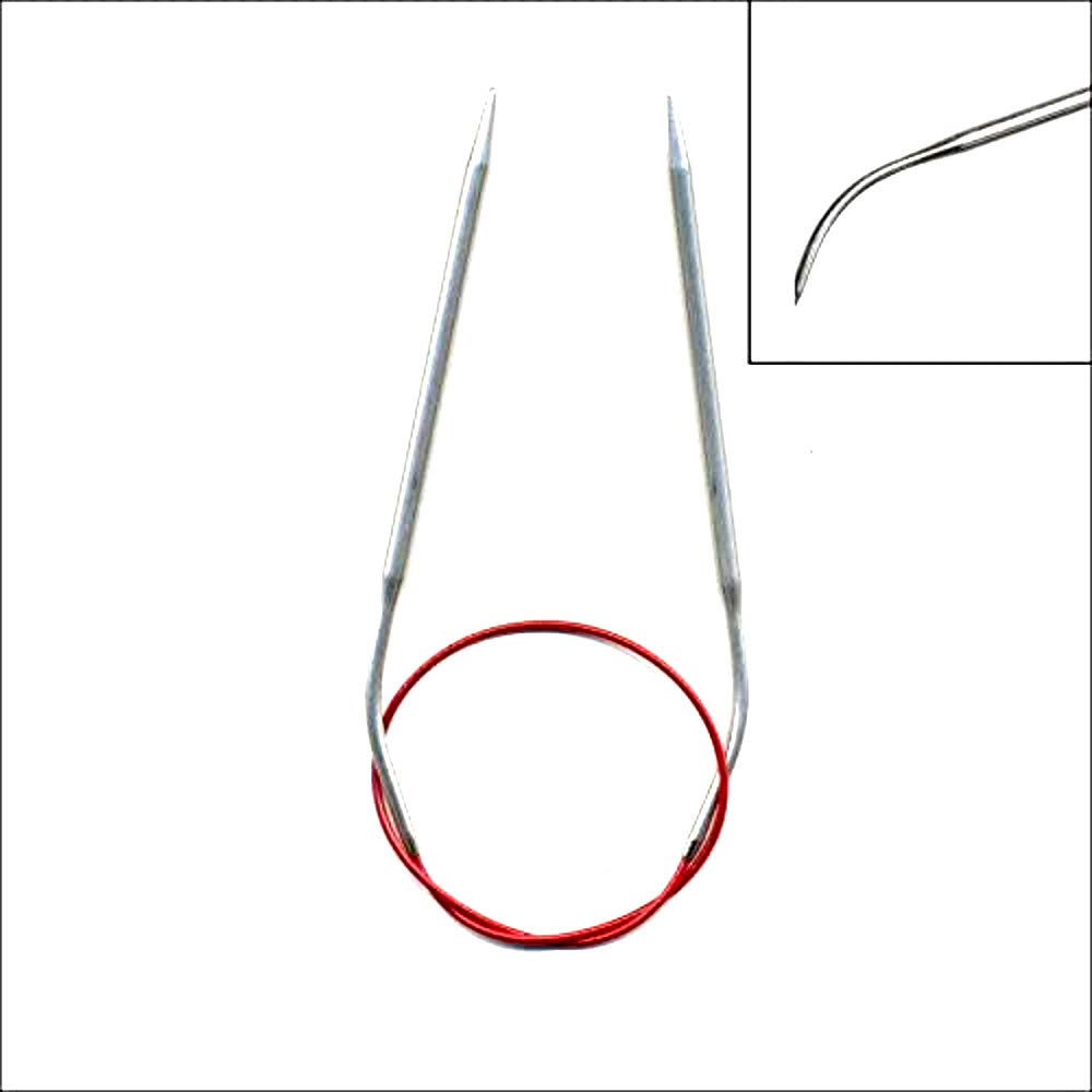 ChiaoGoo Stainless Steel Red Circular Knitting Needles - Smooth & Durable for Sweaters, Socks & Hats | Perfect for Knitting Enthusiasts & Craft Projects