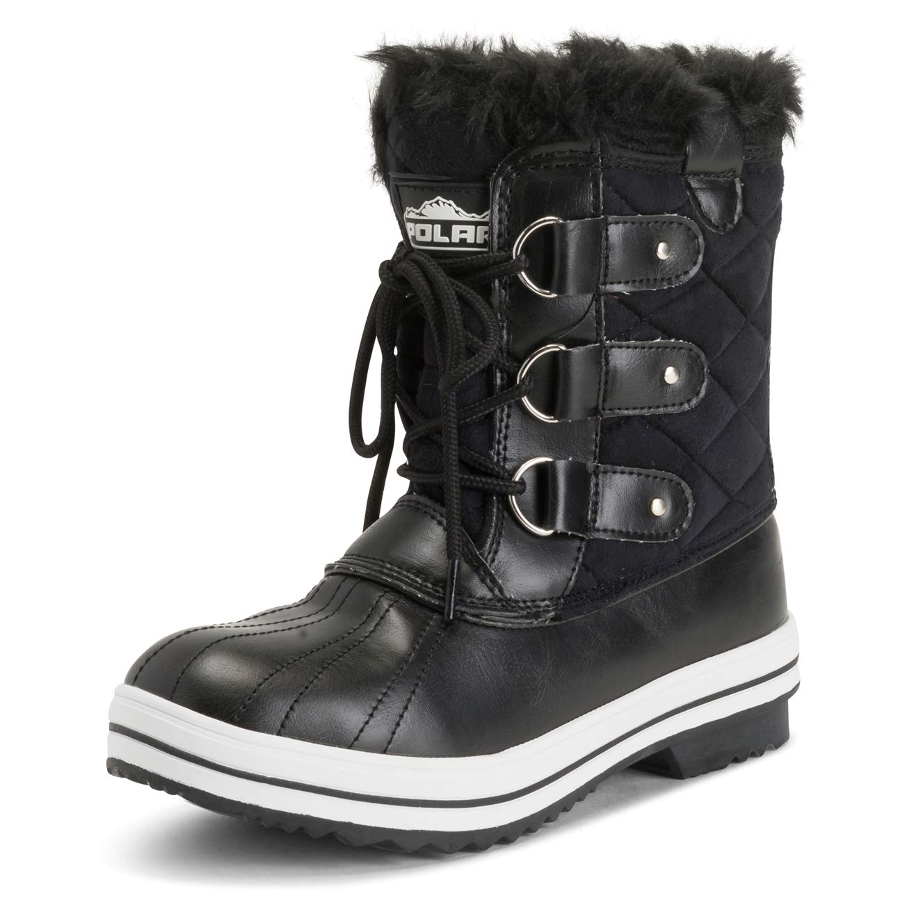 Polar Products Women's Quilted Snow Boots - Waterproof Winter Boots for Snow & Rain - Warm & Comfortable for Outdoor Activities, Hiking & Cold Weather