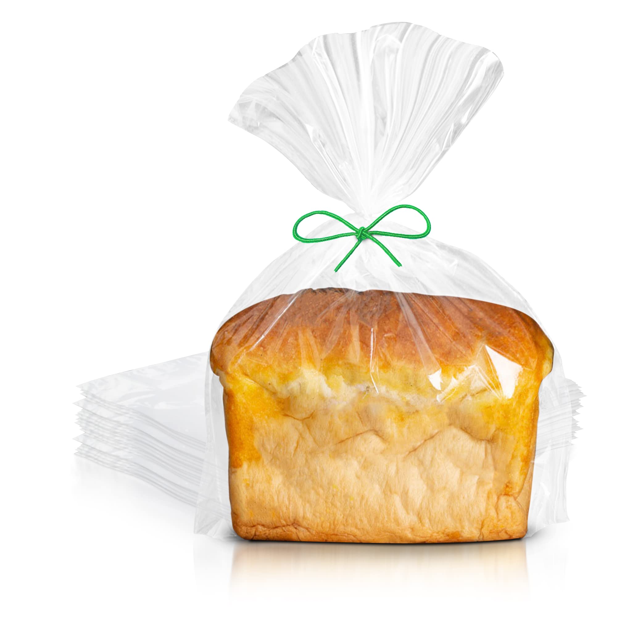 1000 Pack Clear Gusseted Plastic Bread Bags 8