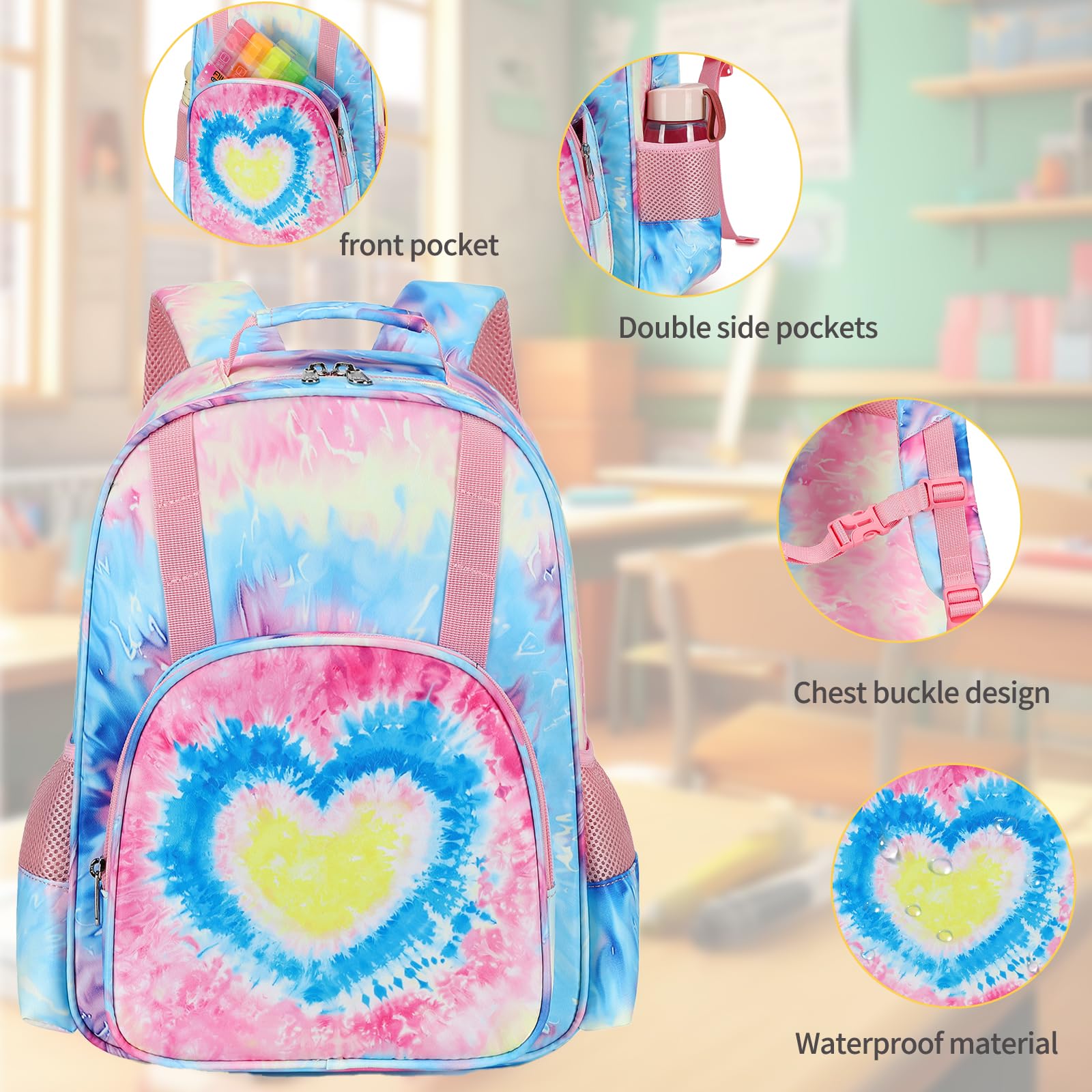 BTOOP Cute Toddler Backpack for Girls & Boys - Lightweight Preschool & Kindergarten School Bookbag with Adjustable Chest Clip - Perfect for Daycare, Travel & Outdoor Adventures