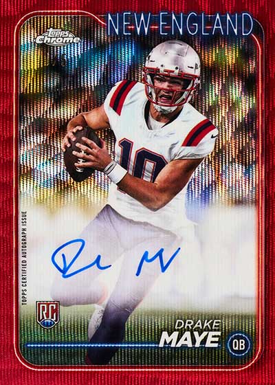 2024 Topps Chrome Football Hobby Box - 3 Box Set with #8 Random NFL Teams - Perfect for Collectors, Fantasy Sports & Game Day Trading