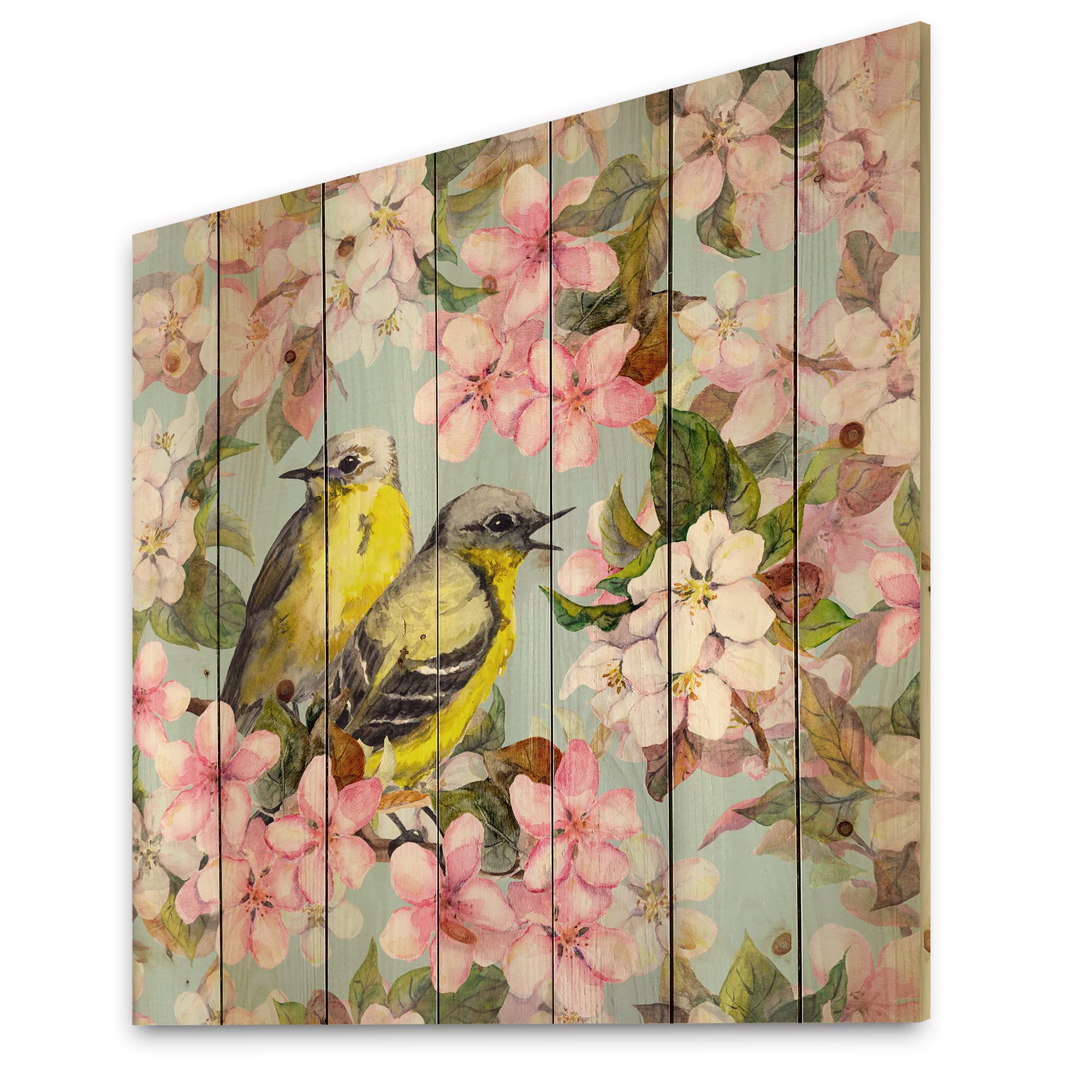 A Touch of Spring: The Pink Cherry Sakura Wood Wall Art