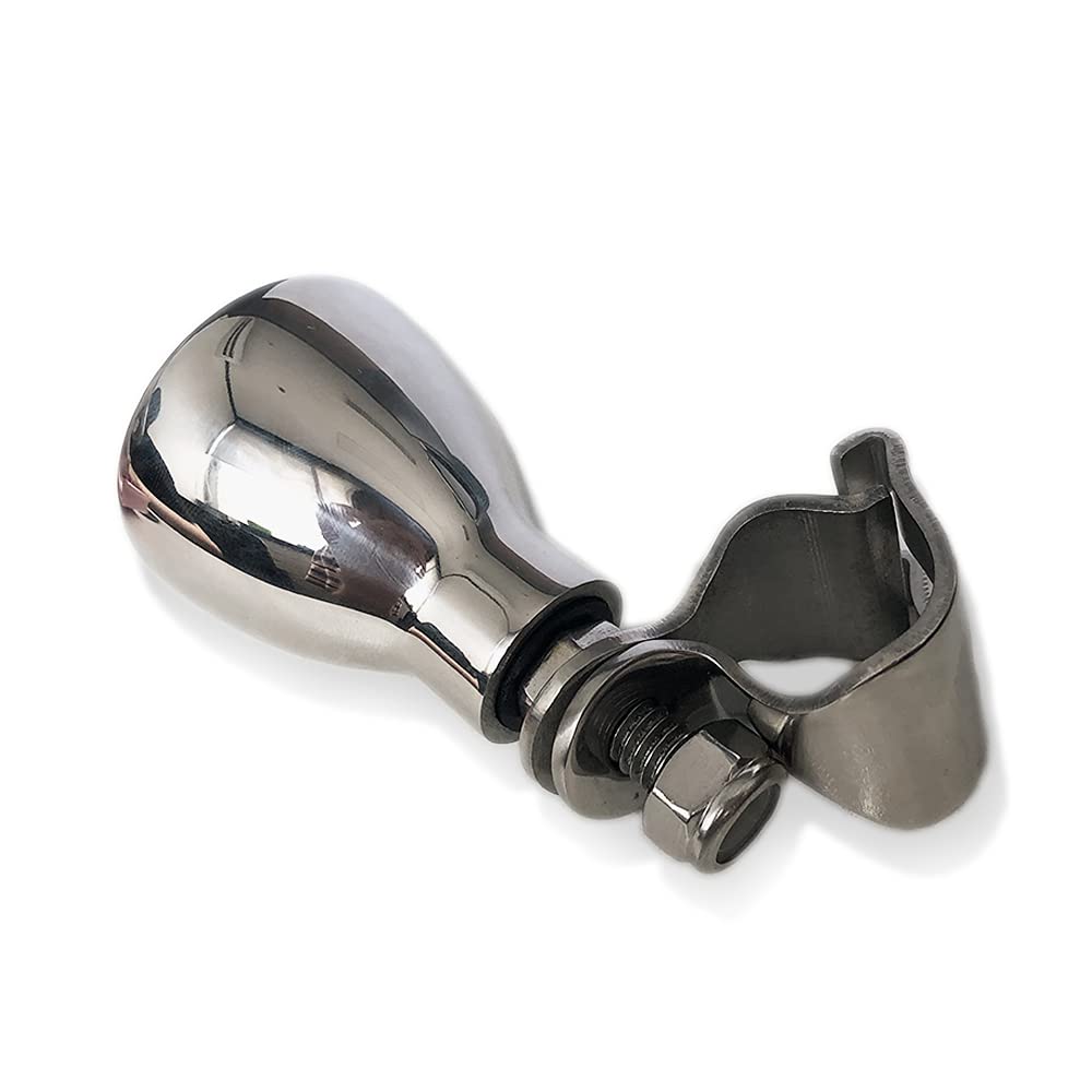 316 Stainless Steel Marine Grade Steering Wheel Knob for Oval Steel Wheel - Medium 1-5/8 Inch - Perfect for Boats, Yachts & Marine Navigation