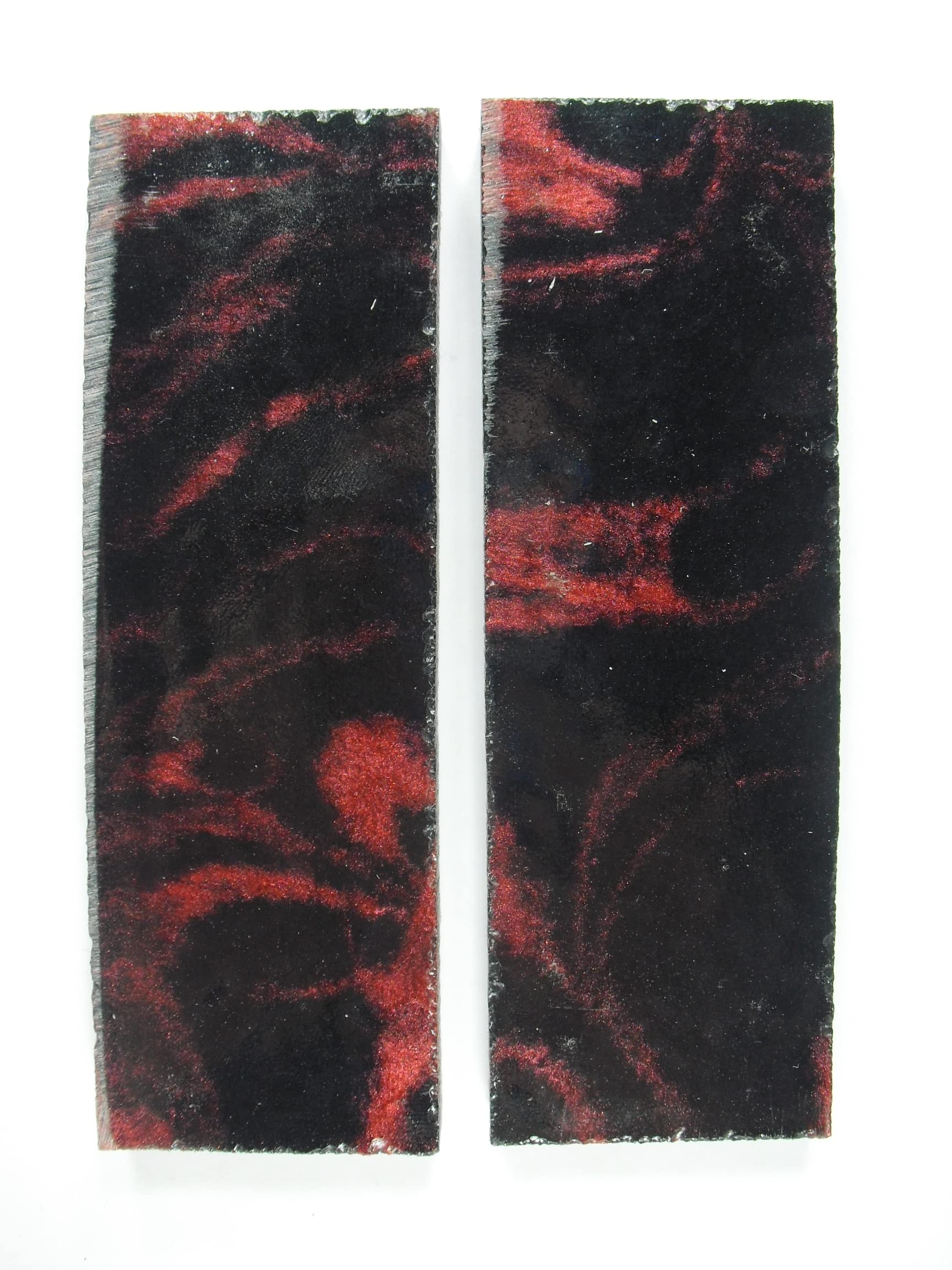 Premium Black & Red Pearl Knife Handle Scales - Durable G10 Material for EDC, Tactical & Outdoor Use - Perfect for Custom Knife Mods & DIY Projects