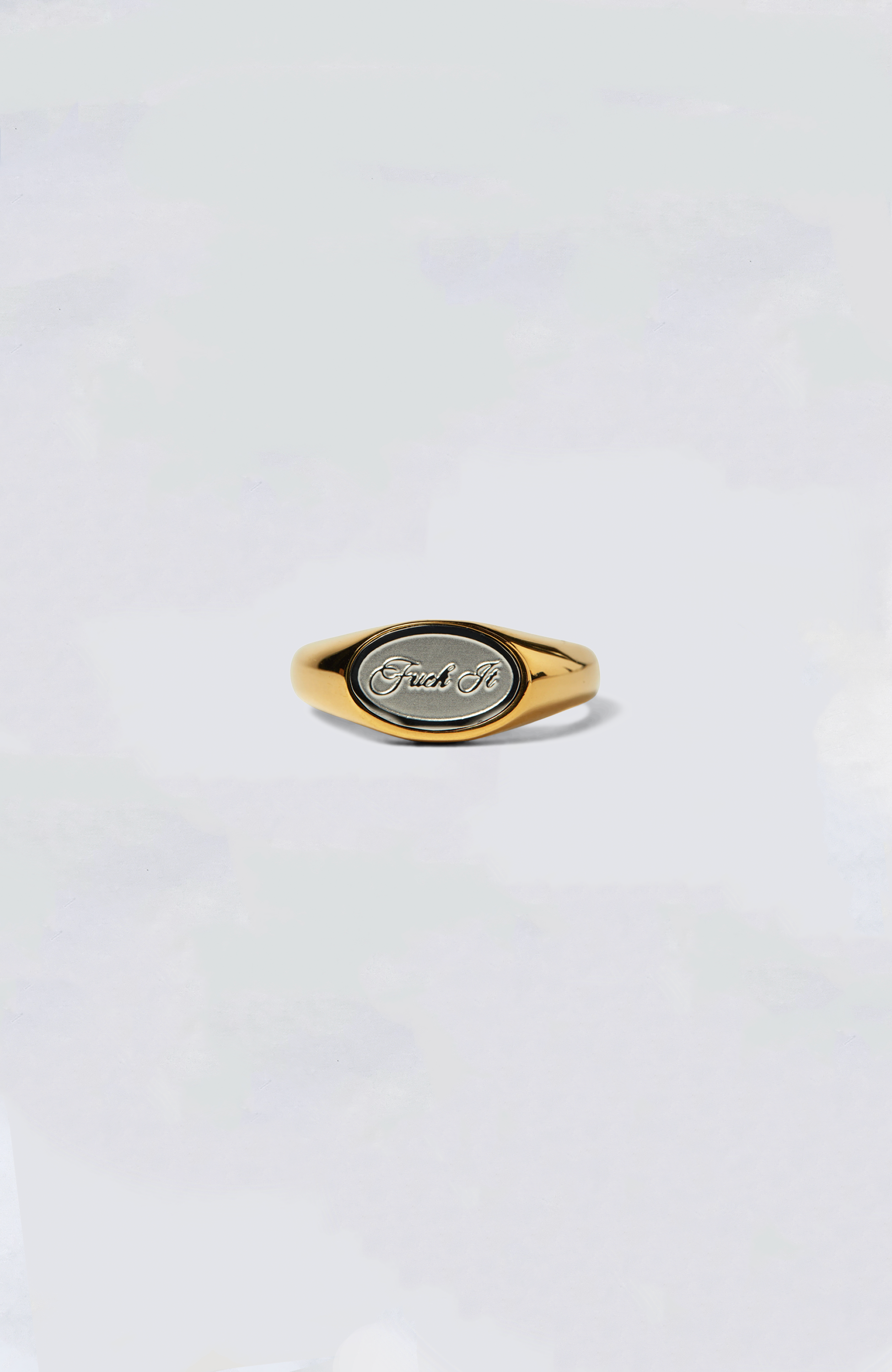 HUF Fuck It Signet Ring for Men & Women - Stainless Steel Punk Jewelry - Edgy Statement Ring for Gifts, Parties & Everyday Wear
