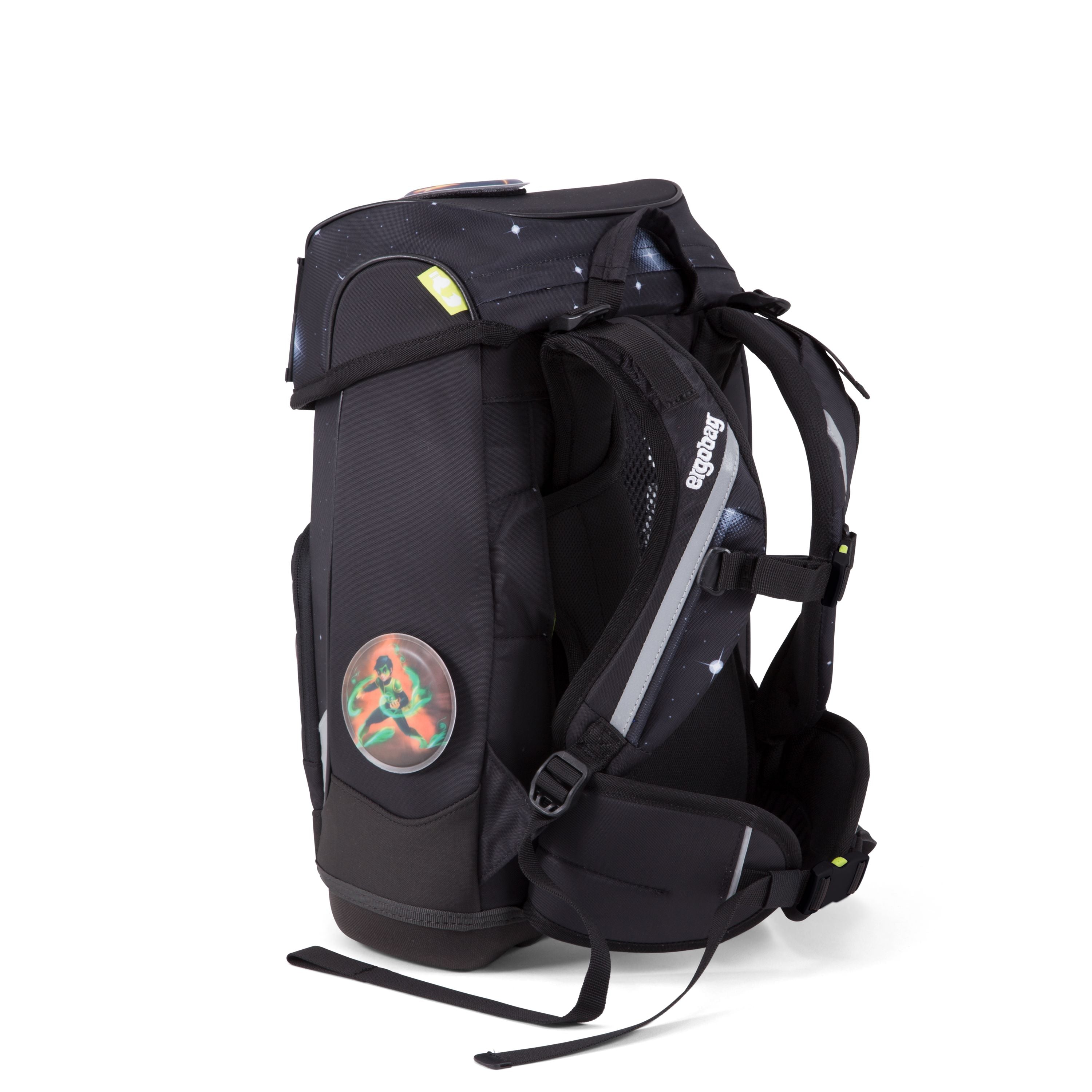 Ergobag Cubo Slim Galaxy Black - Lightweight & Stylish Baby Carrier for Comfortable Hands-Free Parenting - Perfect for Hiking, Travel & Everyday Use